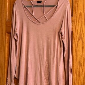 Women's Long Sleeve Top - Pink
